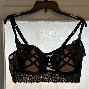 Elegant Black Lace Bra